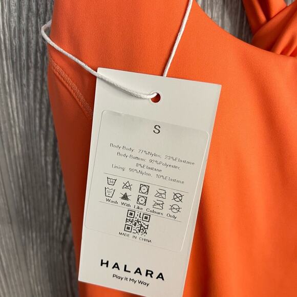 Halara Breezeful 2-in-1 Corset Mini Activewear Dress in Blush Orange Size S NWT - Picture 9 of 10
